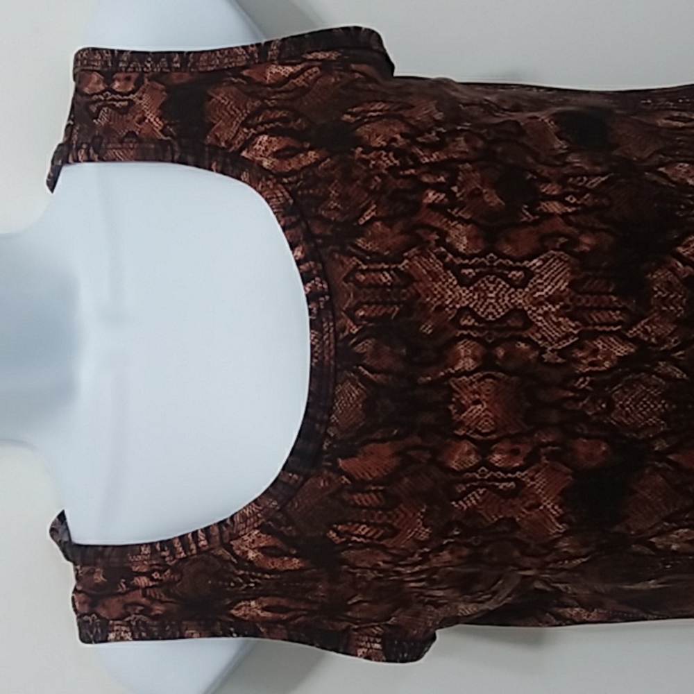 Upcycled Once & Again Snake Print Tank Top - image 7